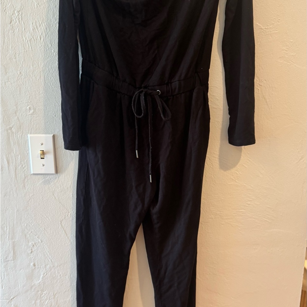 Express Black Long Sleeve Jumpsuit